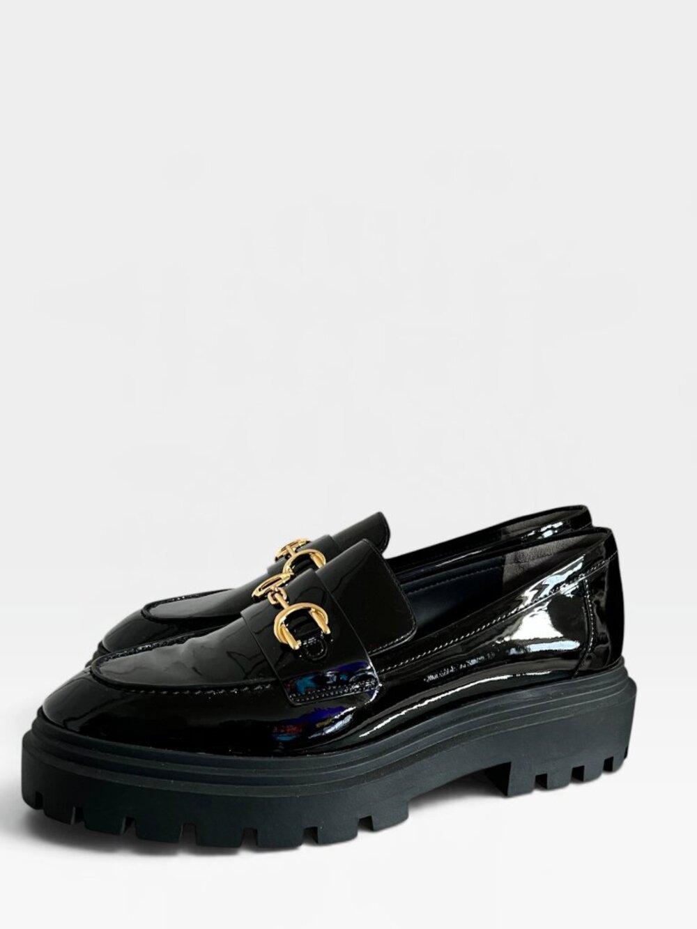 Stuart Weitzman NEW Owen Buckle Ultra In Black Patent Leather Size 10.5